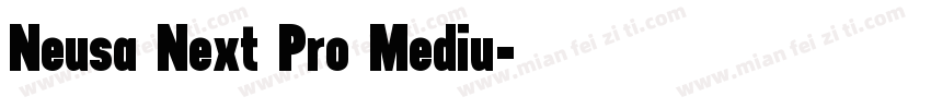 Neusa Next Pro Mediu字体转换
